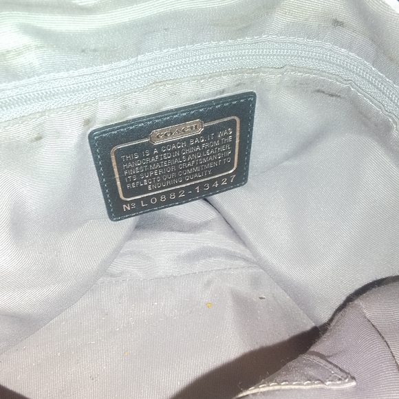 Coach Black‎ and Brown Signature Shoulder Bag - Picture 4 of 14